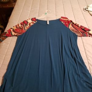 Blue xl tunic